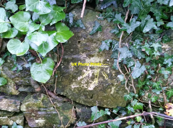 Photo 6"x4" Ordnance Survey Cut Mark St Donat's\/Sain Dunwyd c2021