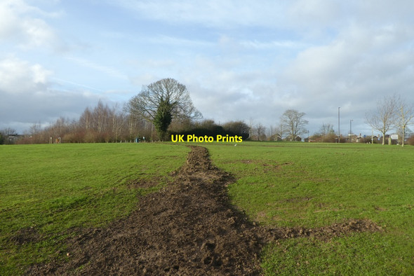 Photo 6"x4" Recently buried cables Heslington c2021