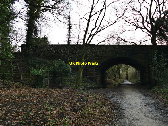 Photo 6"x4" Chester Road bridge over the Whitegate Way Cuddington\/SJ5971 c2021