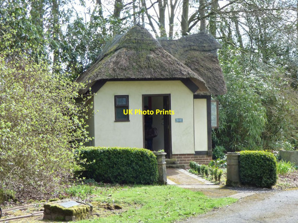 Photo 6"x4" Thatched cottage at Consall Hall Consall c2017
