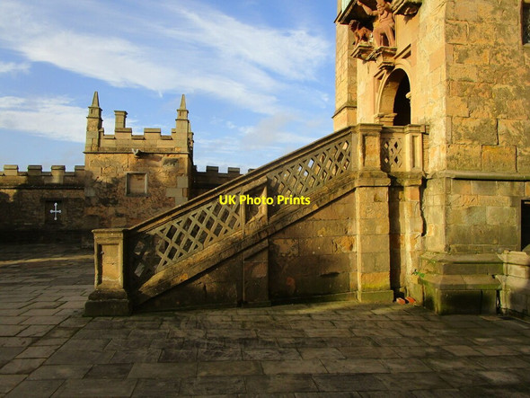 Photo 6"x4" Entrance stairway to the Old Castle, Bolsover Castle Bolsover c2022