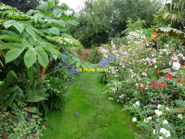 Photo 6"x4" Grass path in the formal garden at Abbeywood Delamere\/SJ5669 c2015
