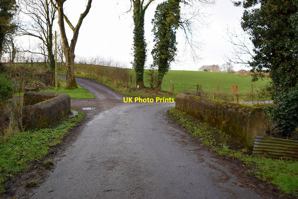 Photo 6"x4" Small bridge and bend along Tattynagole Road Mountjoy\/H4277 c2022