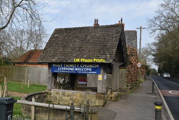 Photo 6"x4" Lych gate, Holy Trinity Hurst Green\/TQ7327 c2021