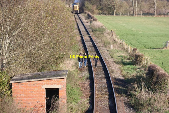 Photo 6"x4" Train in the distance Cholsey c2021