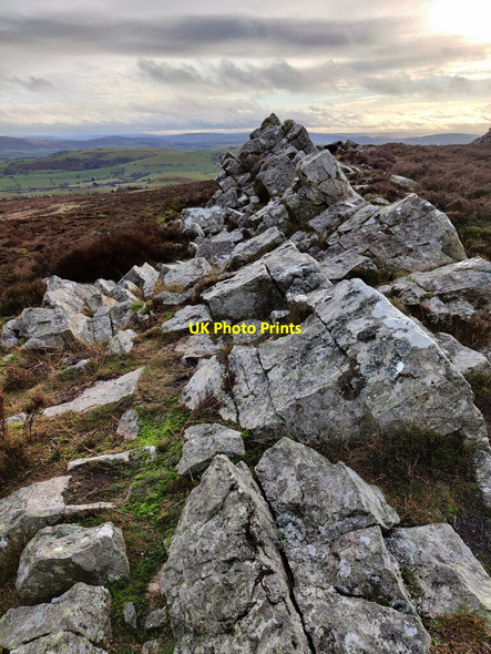 Photo 6"x4" Rock outcrop on the Stiperstones Bo c2022