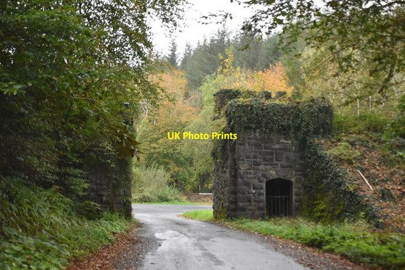 Photo 6"x4" Ruined entrance to Castle Caldwell Belleek c2021