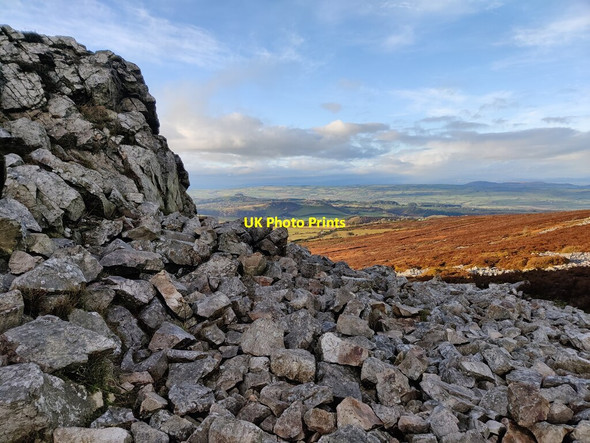 Photo 6"x4" Rock outcrop at the Stiperstones Bo c2022