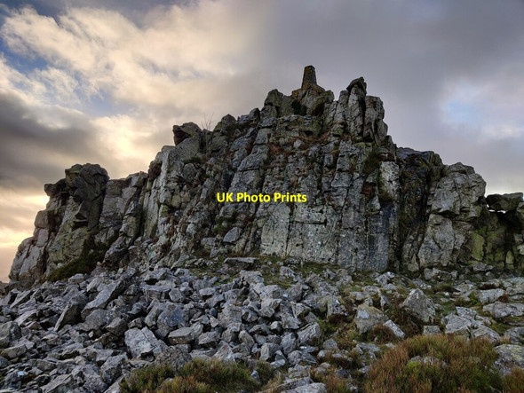 Photo 6"x4" Manstone Rock on the Stiperstones Bo c2022