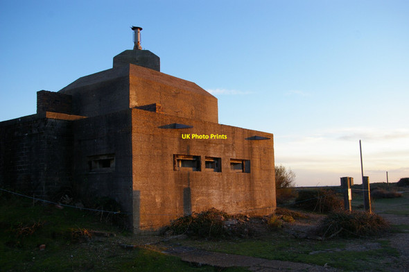Photo 6"x4" World War II pillbox, Landguard Point The Port of Felixstowe c2021