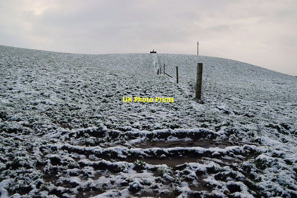 Photo 6"x4" Snow on a hill. Mountjoy Forest East Mountjoy\/H4277 c2022