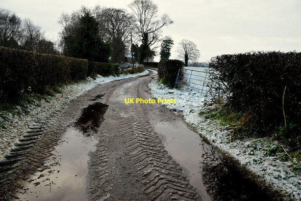 Photo 6"x4" Water lying along Cappagh Road Mountjoy\/H4277 c2022