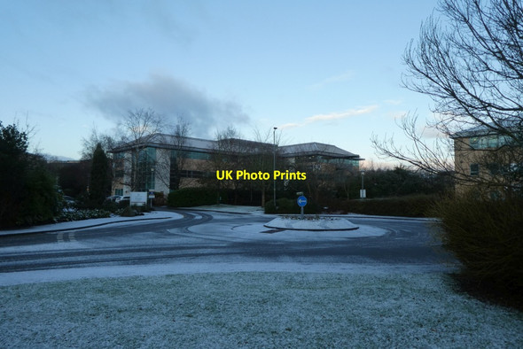 Photo 6"x4" Science Park roundabout Heslington c2022
