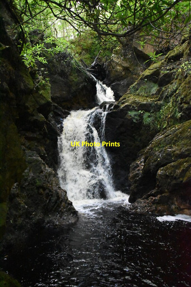 Photo 6"x4" Golspie Burn waterfall Backies\/NC8302 c2021