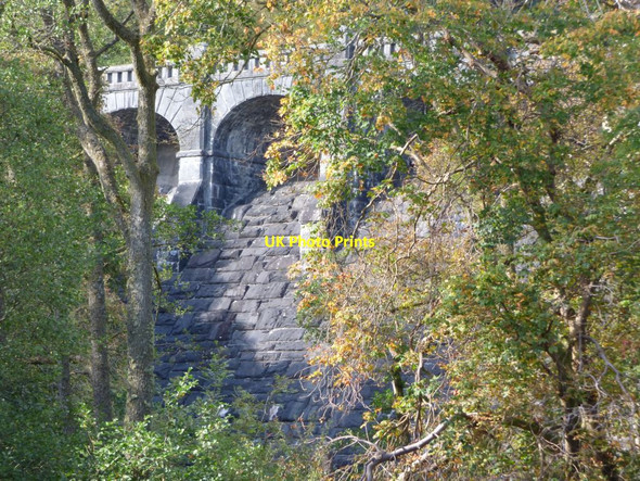 Photo 6"x4" View of one of the overflow sections of the Dam Llanwddyn c2016