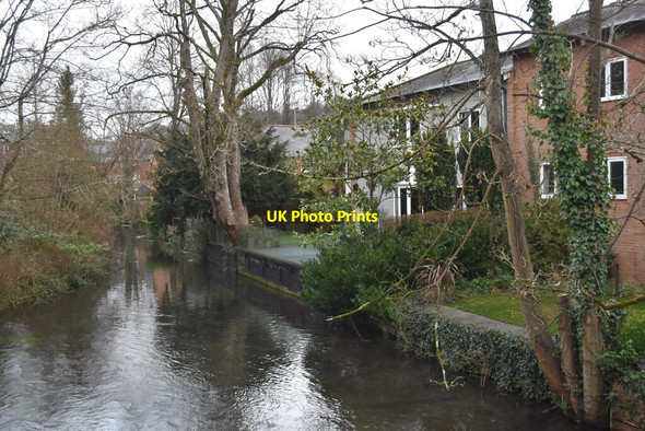 Photo 6"x4" Riverside housing, seen from College Walk Winchester c2022