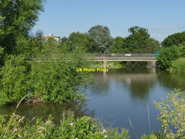 Photo 6"x4" Firepool Weir on the river Tone Taunton\/ST2324 c2021