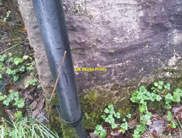 Photo 6"x4" Ordnance Survey Cut Mark Llangynin c2022