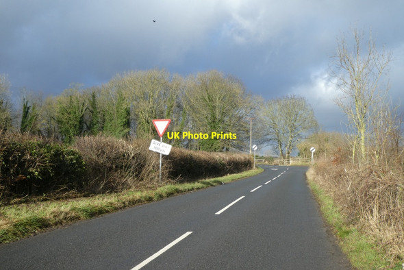 Photo 6"x4" Junction with Back Newton Lane Ledston c2022