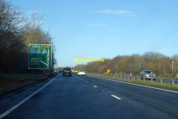 Photo 6"x4" Northbound A419 Swindon\/SU1685 c2022 P2