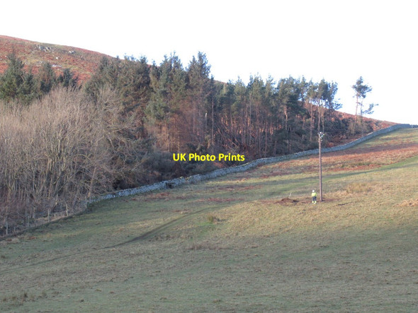 Photo 6"x4" Building a new power line, College Valley Westnewton\/NT9030 c2022