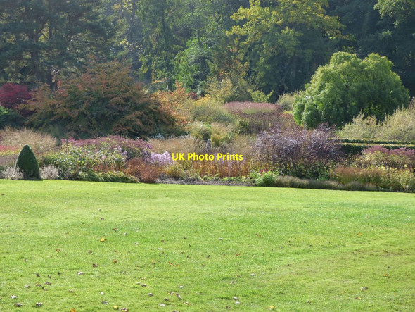 Photo 6"x4" Flower beds along the edge of the beck Harlow Carr c2016
