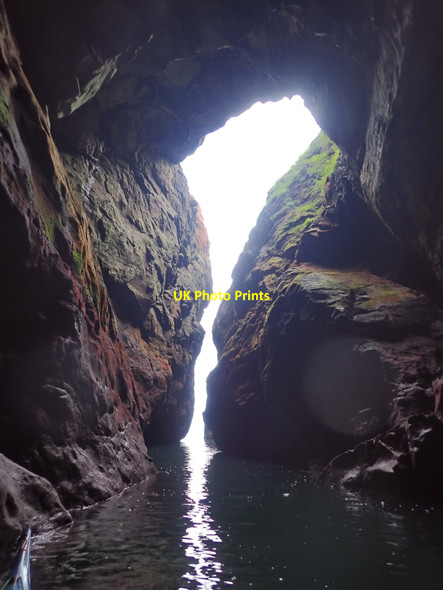 Photo 6"x4" The Crusie East geo from inside the cave Arbroath c2021