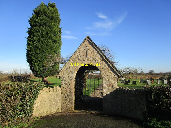 Photo 6"x4" Lychgate, Osgathorpe Cemetery West End\/SK4219 c2022