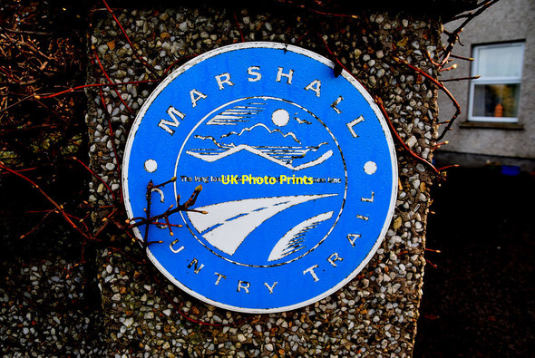 Photo 6"x4" Marshall Trail plaque, Cloghfin Sixmilecross c2022