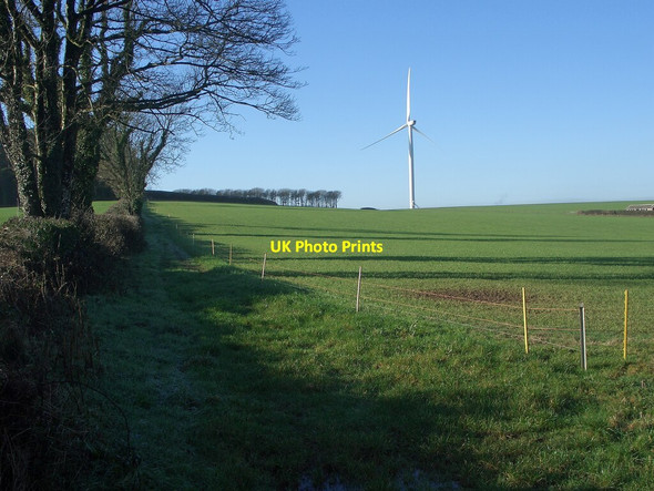 Photo 6"x4" Wind turbine at Newton Down Porthcawl c2022