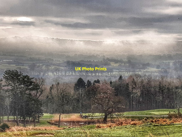 Photo 6"x4" Mist over Tyne valley Houghton\/NZ1266 c2022
