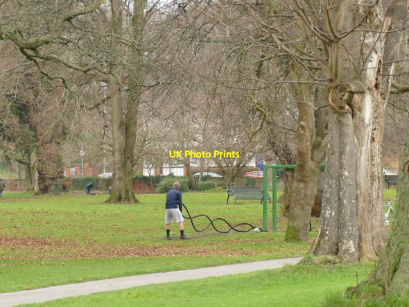 Photo 6"x4" Battle Ropes in Potternewton Park Leeds\/SE3034 c2022
