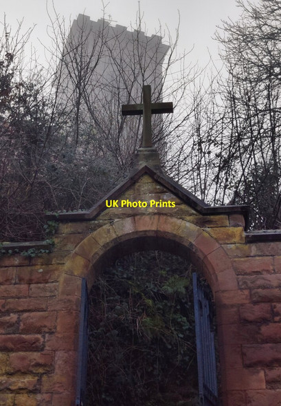 Photo 6"x4" Gate and path to St John The Baptist church, Wolverley Drakelow c2022