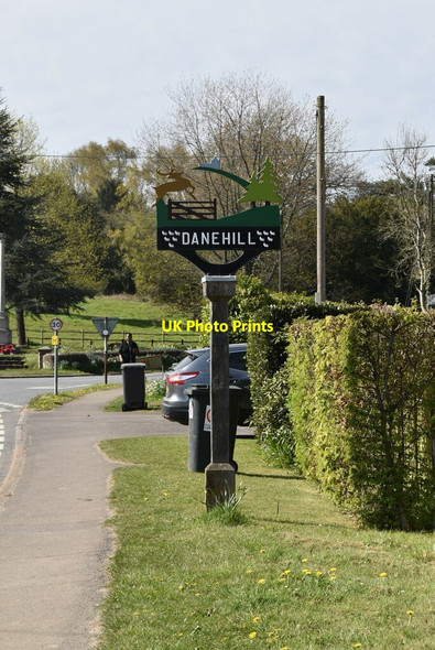 Photo 6"x4" Village sign, Danehill Danehill c2021