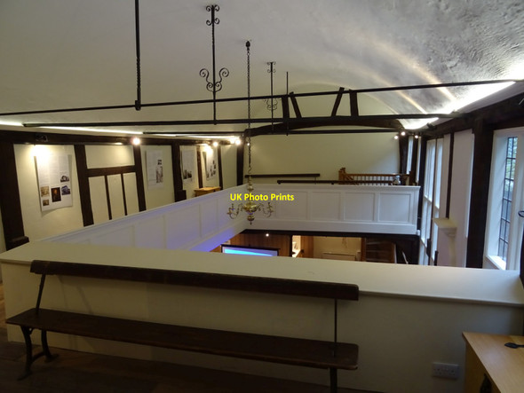 Photo 6"x4" Interior of the Old Baptist Chapel Tewkesbury c2019