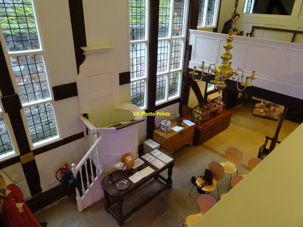 Photo 6"x4" Interior of the Old Baptist Chapel Tewkesbury c2019 P1