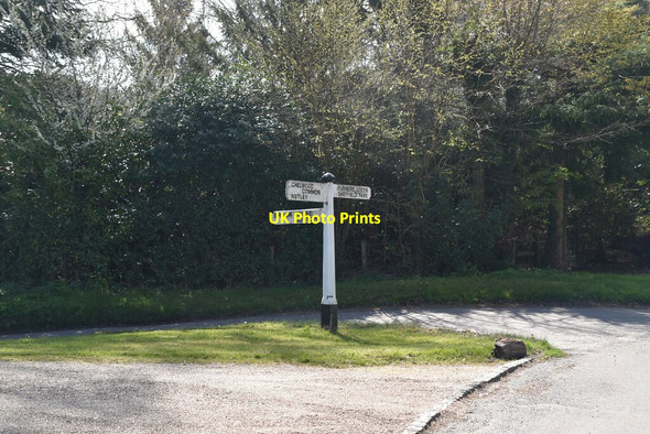 Photo 6"x4" Roadsign, Tanyard Lane Chelwood Common c2021