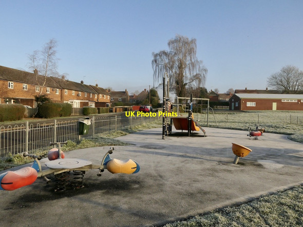 Photo 6"x4" Whitbread Road play area Ludlow c2022