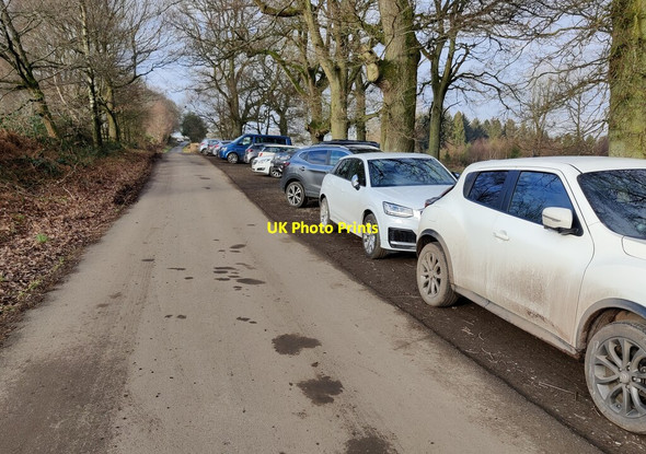 Photo 6"x4" Car parking along Park Gate Hillside\/SO5987 c2022