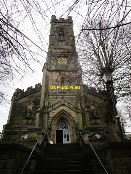 Photo 6"x4" West front, St. Peter's church, Belper Belper c2022