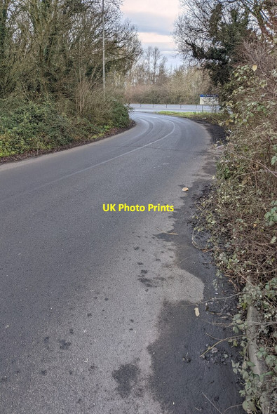 Photo 6"x4" Exit road from Monmouth Services South Coed-y-fedw c2022