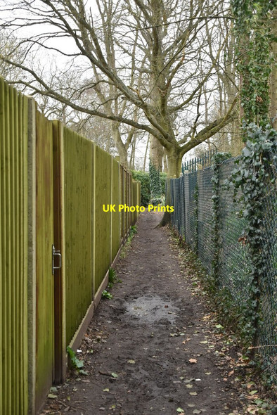 Photo 6"x4" Footpath, edge of Holt Hill Ditton\/TQ7157 c2021