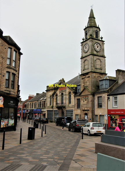 Photo 6"x4" Countess Street and the Town Hall Saltcoats\/NS2441 c2022