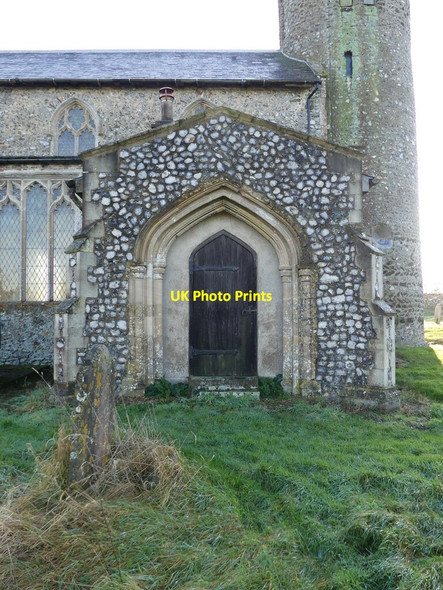 Photo 6"x4" Door in porch in North of Church Roughton\/TG2137 c2022
