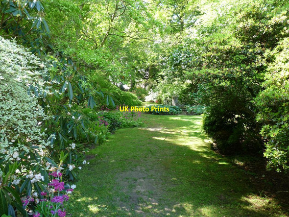Photo 6"x4" Grass path leading to the Main pool Hodnet c2013