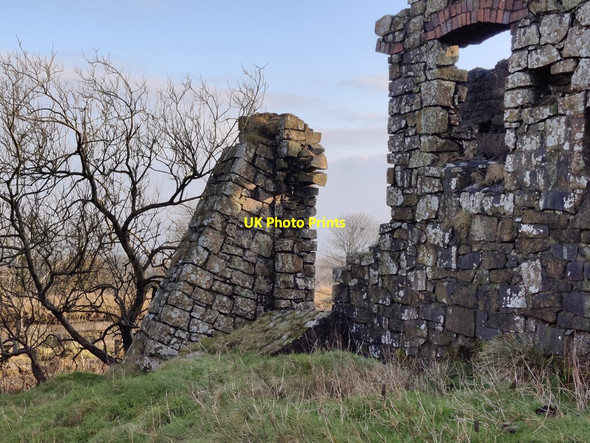 Photo 6"x4" Ruined stone crushing plant at Abdon Burf Hillside\/SO5987 c2022