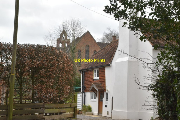 Photo 6"x4" Holy trinity Church Hurst Green\/TQ7327 c2021