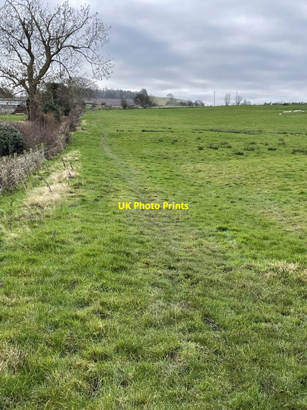 Photo 6"x4" Shropshire Way footpath near Sheppen Fields south of Pulverbatch Pulverbatch c2022