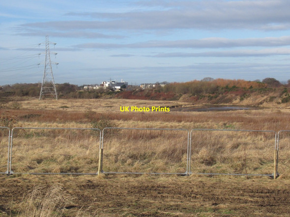 Photo 6"x4" Pond and building site by Queen Margaret University Newcraighall c2022