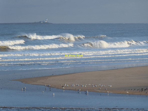 Photo 6"x4" The River Aln enters Alnmouth Bay Alnmouth c2022